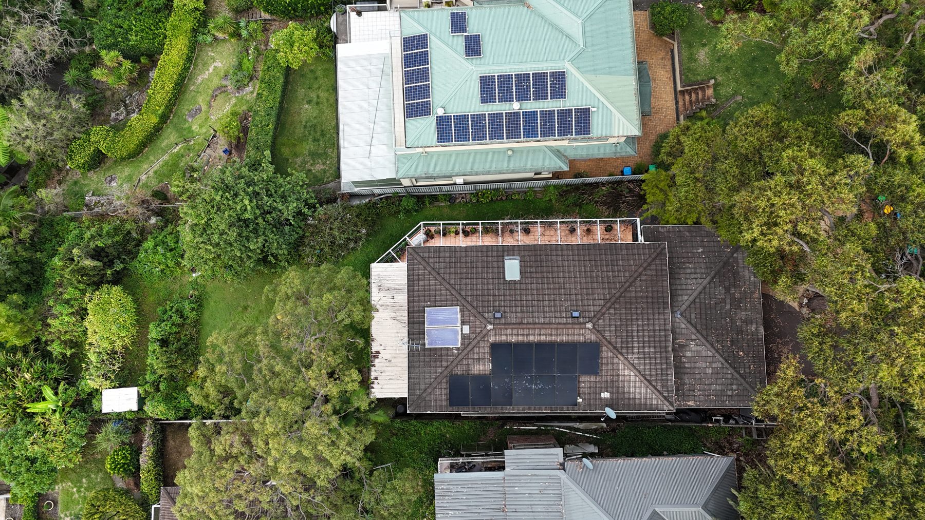 Solar panels installed by Infinite on a tiled roof