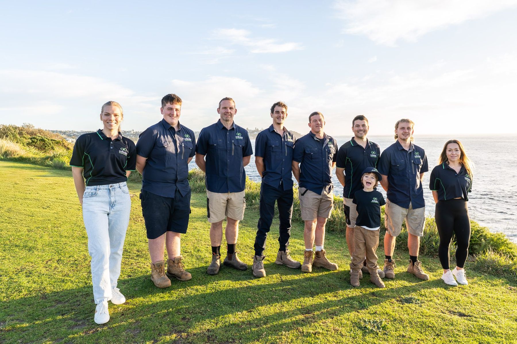 The Infinite Electrical & Solar team at Freshwater Headland, Northern Beaches